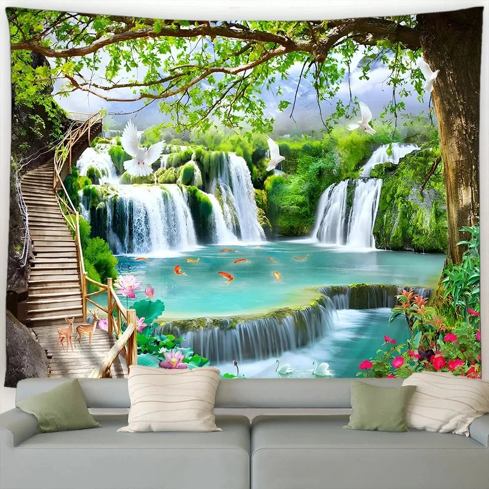 Rural Nature/Forest Landscape Tapestry