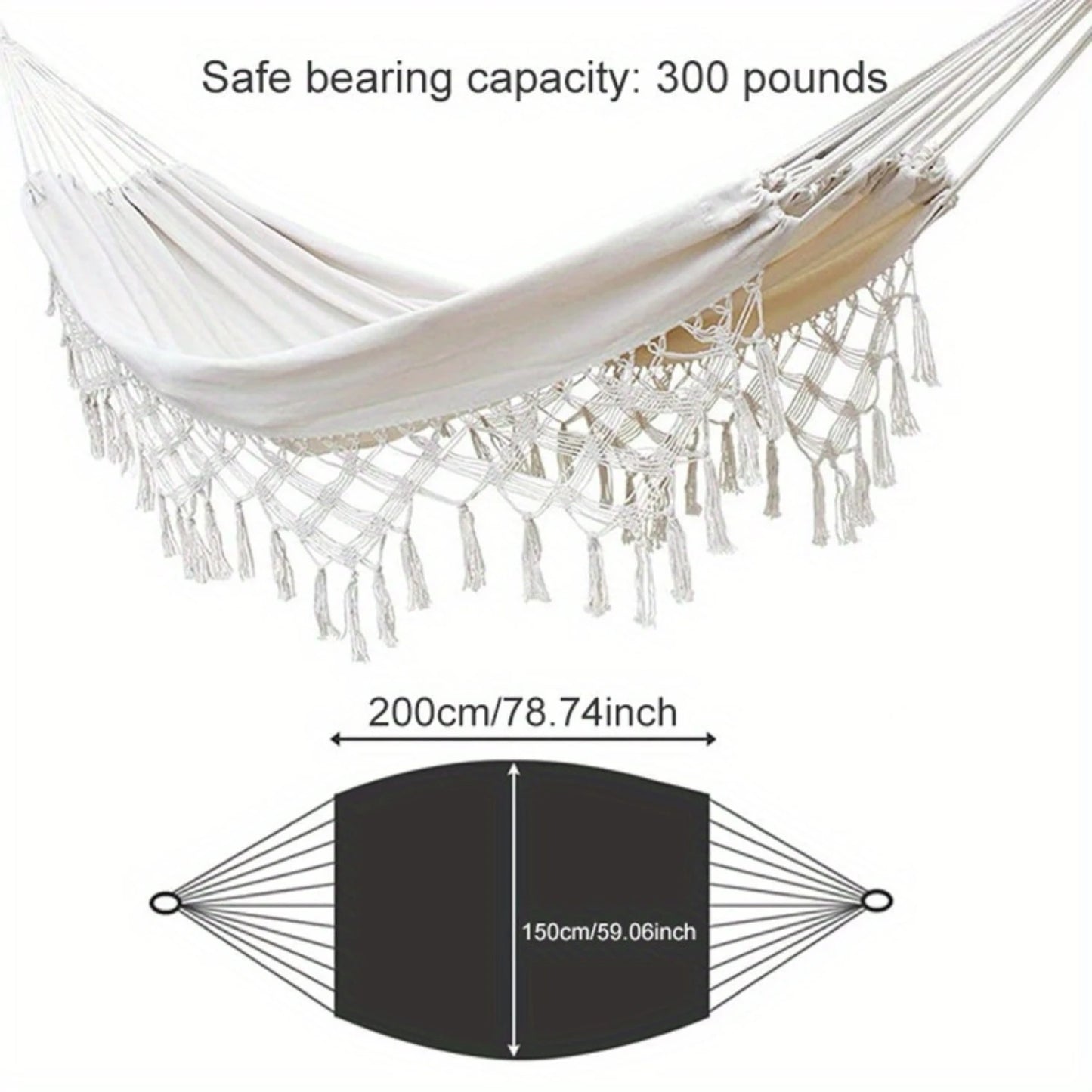Camping Tassel Hammock