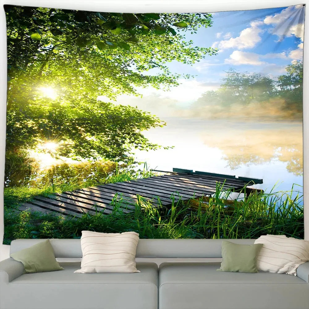 Rural Nature/Forest Landscape Tapestry